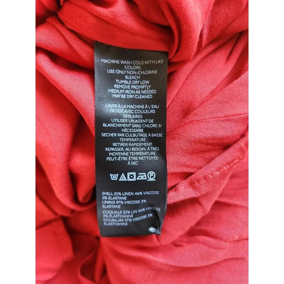 NWT Anthropologie Sleeveless Asymmetrical Floral Linen Midi Dress Sz 10 #9K403 - Picture 13 of 14